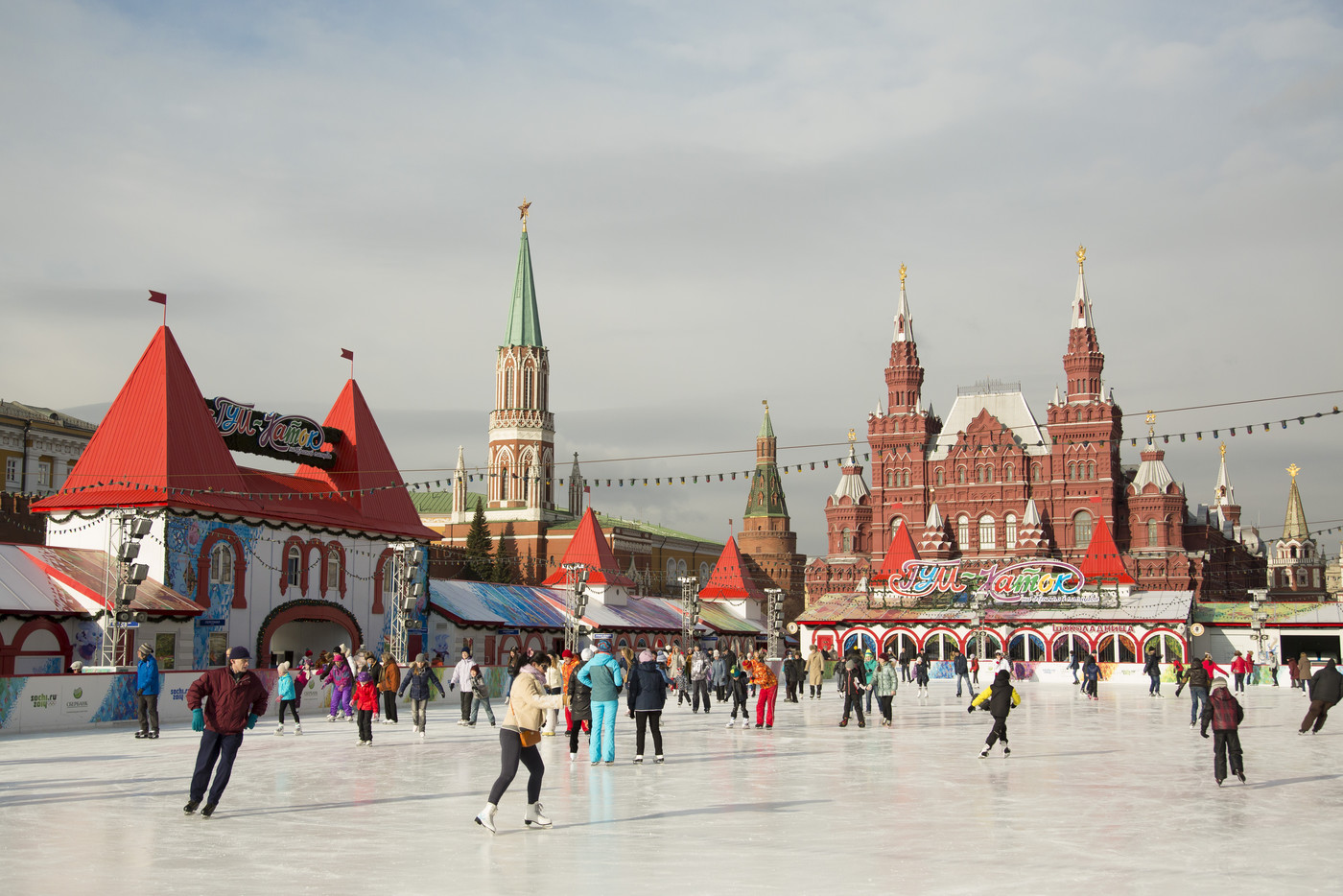 Москва красная площадь фото зимой